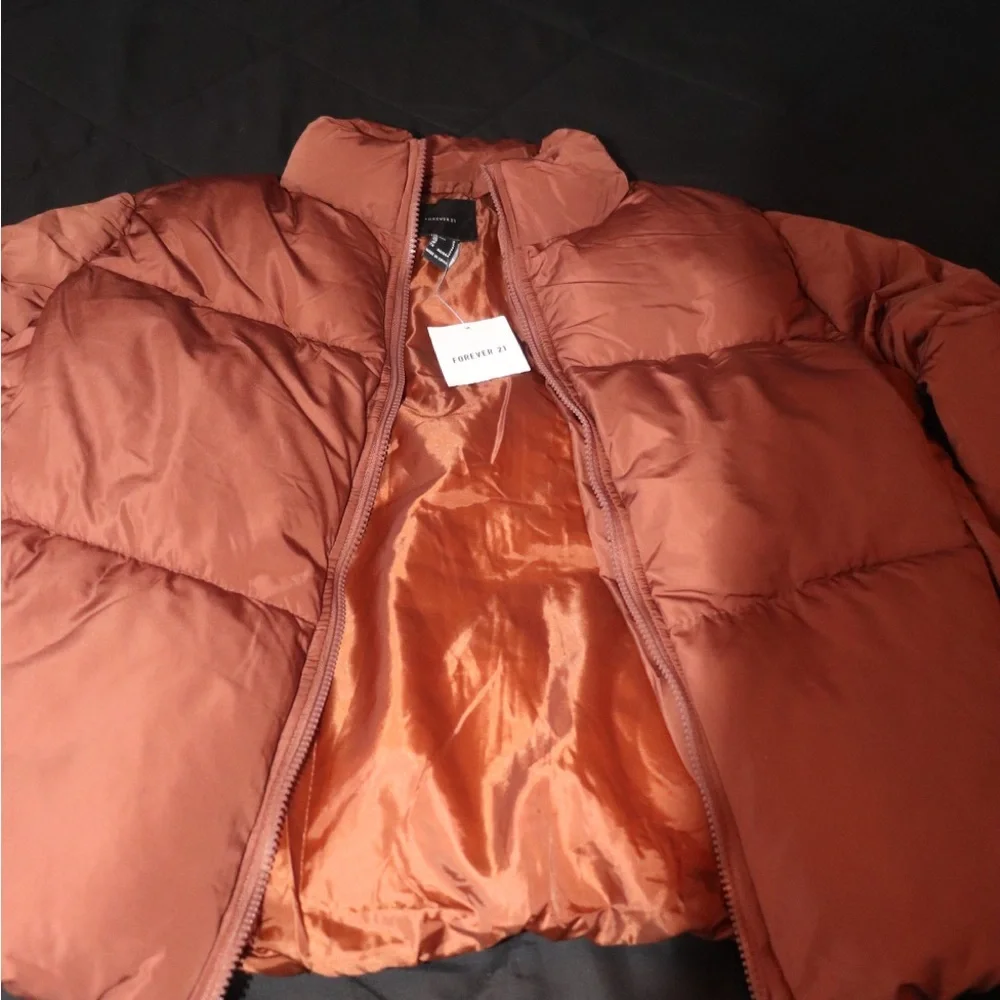 Rust Puffer Jacket - Picture 2 of 5